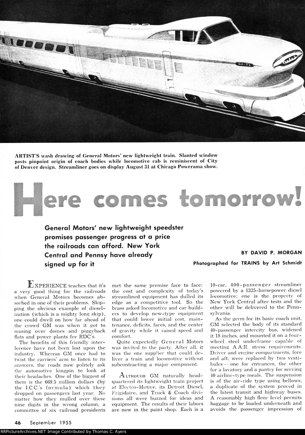 "Here Comes Tomorrow," Page 46, 1955